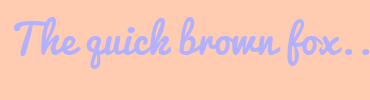 Image with Font Color B1B1FF and Background Color FFCBB1